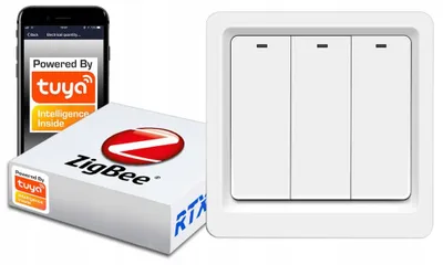 Zdjęcie produktu dla Włącznik Światła 3 Klik. ZigBee TUYA #działa bez N