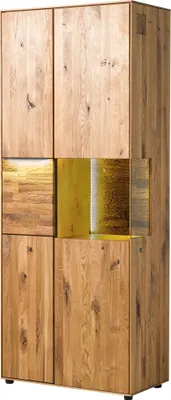 Produktbild von MASSIVMOEBEL24 Schrank Wildeiche 80x43x200 natur geölt WIEN #240