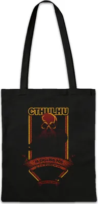 Produktbild von Urban Backwoods Cthulhu Is Calling You, Stofftasche, Farbe: Schwarz