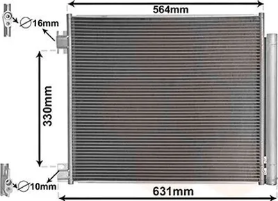 Image de Condenseur, climatisation (1731-2513) adaptable sur Nissan, Renault