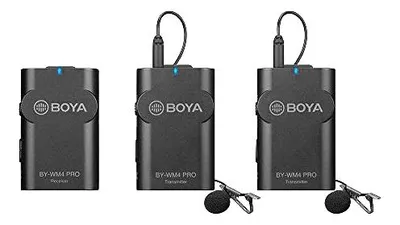Obrázek produktu pro Boya BY-WM4 Pro-K2 Dual Lavalier Microphone Bezdrátový 2,4 GHz s dosahem 60 m