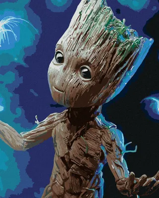 Obrázek produktu pro Zuty - Diamantové malování - GROOT, 40x50 cm, bez rámu a bez vypnutí plátna