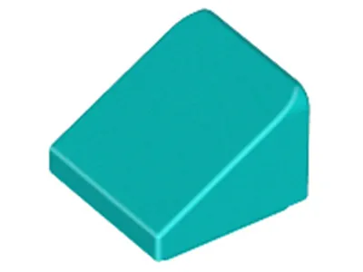 Produktbild von Lego® 1x1 Schrägstein 30° x 1 x 1 x 2/3 54200 - 250 Stück Dunkles Türkis