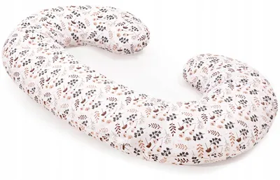 Obrázek produktu pro Jukki kojicí polštář ve tvaru C 130 cm – multifunkční, těhotenský a polohovací polštář – Boho Garden