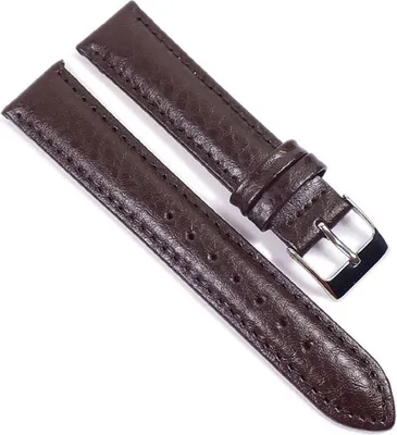 Produktbild von New Basic Ersatzband Uhrenarmband Leder Braun 21669S, Stegbreite:14mm