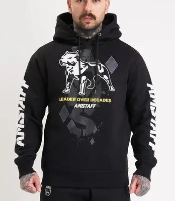Produktbild von Herren Hoodie Amstaff Grom, Farbe: Schwarz, Größe: 4XL
