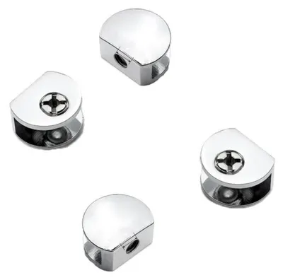 Produktbild von Regalhalterungen Metall halbrund für 8 mm Bretter 4 Stück