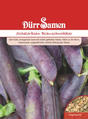 Produktbild von Dürr-Samen - Schalerbsen Blauschwokker - Saatgut - 4161