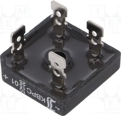 Produktbild von 1x Einphasen Brückengleichrichter Urmax: 100V If: 10/15/25A THT KBPC10/15/2501FP