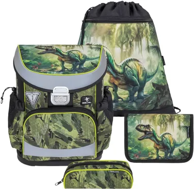 Produktbild von Belmil Mini-Fit Schulranzen Set 4-teilig mit Brustgurt - Lost World