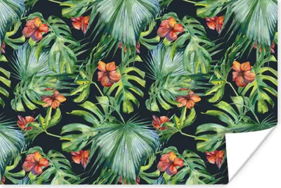 Produktbild von MuchoWow® Poster Monstera - Dschungel - Blätter 120x80 cm - Bilder