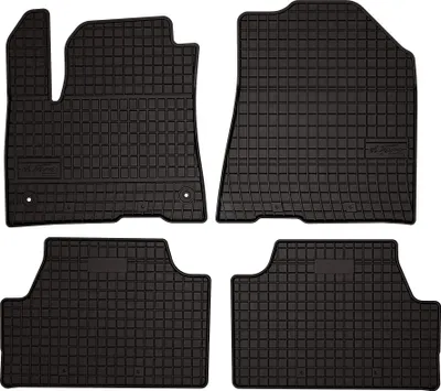 Obrázok produktu pre Gumové autorohože na mieru pre: Kia Soul EV II (2019-, crossover) černé, sada 4 ks, s úchyty