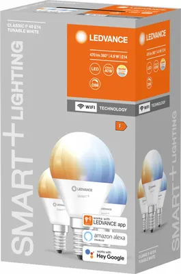 Obrázek produktu pro LEDVANCE SMART+, Chytrá žárovka, Wi-Fi, Bílá, LED, E14, 2700 K