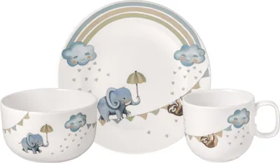 Produktbild von Villeroy & Boch Walk like an Elephant Kindergeschirr Set 3tlg.