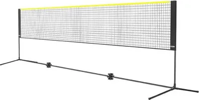 Produktbild von Famanu Badmintonnetz höhenverstellbar - 5,2 m breit - tragbares Multi-Sportnetz