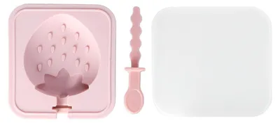 Immagine prodotto di Stampi per ghiaccioli, riutilizzabili, impilabili, fai da te, silicone, ghiaccio, torta, utensili da cucina con coperchio, bastoncino, fragola