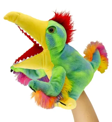 Productafbeelding van Solidchoice - Pluche Dinosaurussen Handpop voor Kinderen