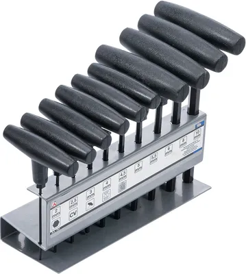Produktbild von KRAFTMANN 791 Innen-6-kant-Stiftschlüssel-Satz, 10-tlg., 2-10 mm