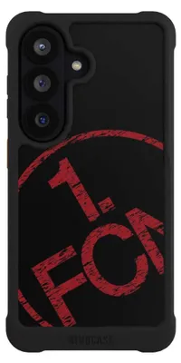 Produktbild von NIVOCASE Hülle für Samsung Galaxy S26  Stoßfeste Handyhülle NIVOmax Case Schwarz 1. FCN Fanartikel Textur