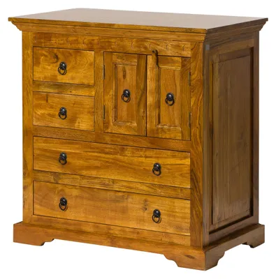 Immagine prodotto di MASSIVMOEBEL24 | OXFORD #0446 Credenza in legno di acacia - laccato / miele 87x50x87
