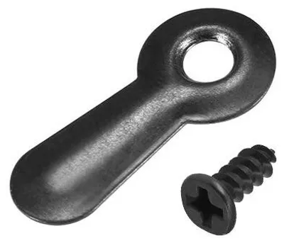 Produktbild von 50 Stück Rahmendrehknopf 3/4" geripptes Metall mit Schrauben (schwarz)