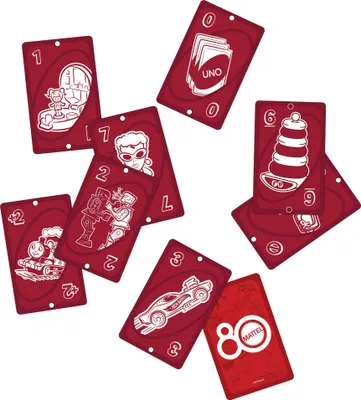 Image de UNO - Jeu de cartes Rubis - 80e anniversaire Mattel - Pour toute la famille - UNO - JGK30