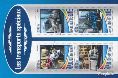 Produktbild von Briefmarken Guinea 2017 Mi 12720-12723 Kleinbogen (kompl. Ausgabe) postfrisch Sondertransport