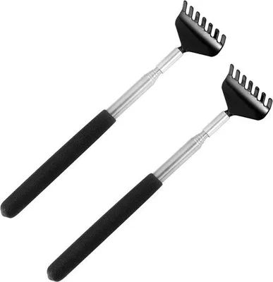 Produktbild von Zwei tragbare und verstellbare Stahlteleskoprugkrabber - 20 bis 68 cm