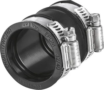 Image de Raccord Flex-fit Dc 32-40 Epdm Raccord De Réparation Universel Epdm - Norham