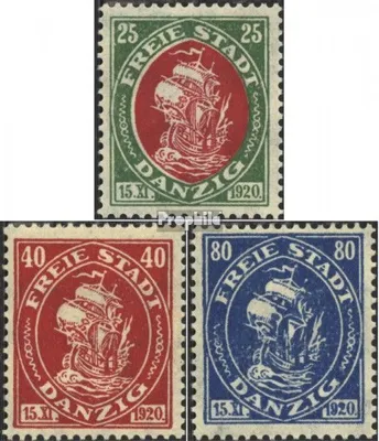 Produktbild von Briefmarken Danzig 1921 Mi 63-65 (kompl.Ausg.) Gefälligkeitsentwertung gestempelt Handelskogge