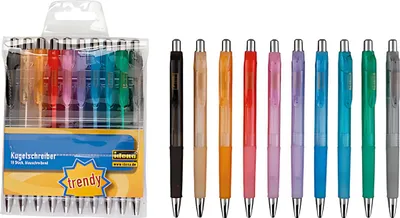 Produktbild von Idena 500275 - Kugelschreiber, 10 Stück, blauschreibend