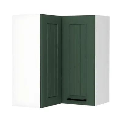 Produktbild von Eckhängeschrank - Küchen Hängeschrank - Arvion WRN P/L - 60 cm - Grün / Matt - Platzsparende Lösung mit Stil