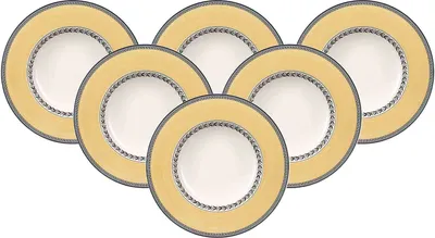 Obrázek produktu pro Villeroy & Boch Audun Fleur polévkový talíř ø 24,2 cm sada 6 ks - DS
