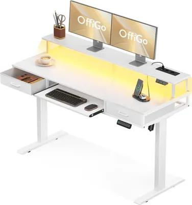 Produktbild von Schreibtisch Höhenverstellbar 140 cm mit Schubladen und