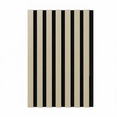 Produktbild von Lamelldekor 30x60 cm - MDF-Paneele - Filzunterlage - Wandverkleidung - PALOMINO, KI-generiertes Bild