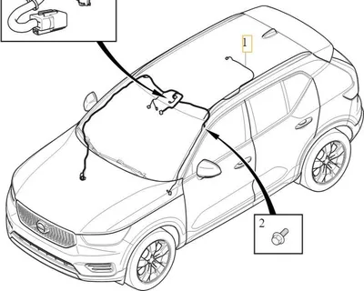 Immagine prodotto di VOLVO XC40 tetto headliner cablaggio 31682102