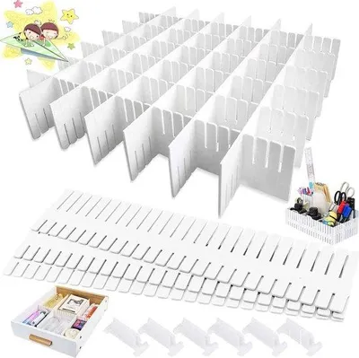 Produktbild von Famanu Ladeorganizer Verstellbare Ladeverteilungen - 22 Stück - Weiß