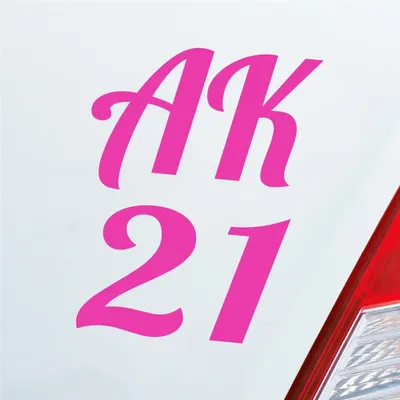 Produktbild von Auto Aufkleber AK21 Abschluss Klasse 2021 9x13 cm Pink Sticker Heckscheibenaufkleber