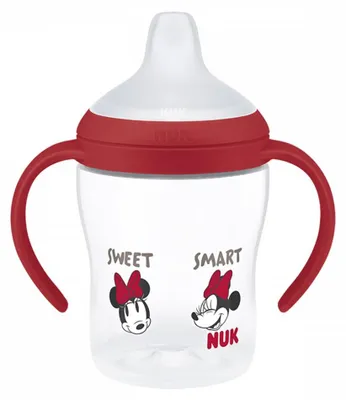 Produktbild von NUK Perfect Match Babyflasche zum Lernen DISNEY Minnie rot 150 ml