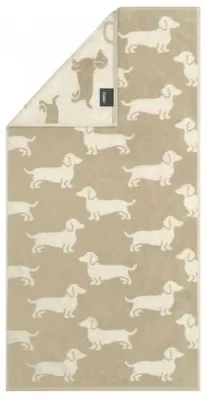 Produktbild von Cawö Handtuch We love Dogs Dackel Natur Beige (50x100cm)