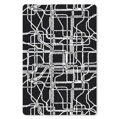 Produktbild von MuchoWow® Mauspad Mousepad Netzwerk - Muster - Schwarz und Weiß - Computer 18x27 cm - Mousepads - Maus Mat - Pad - Mausunterlage