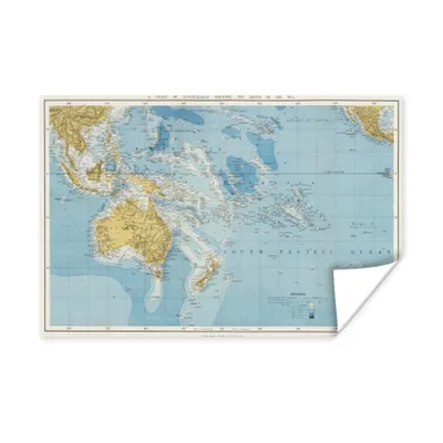 Obrázok produktu pre MuchoWow® Plagát - Mapa - Retro - Austrália - 30x20