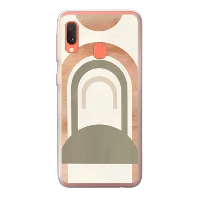 Produktbild von MuchoWow® Handyhülle Schutzhülle Hülle für Samsung Galaxy A20e Rosa - Grün - Abstrakt Silikon Softcase Handy Hülle - Abdeckung