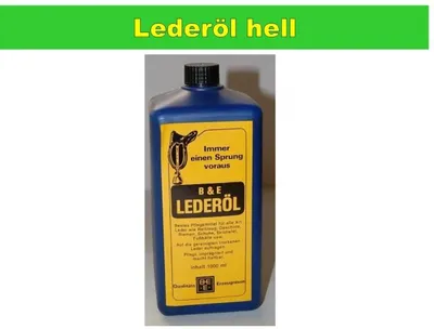 Produktbild von Lederöl hell für Glattleder aller Art - 1 Liter
