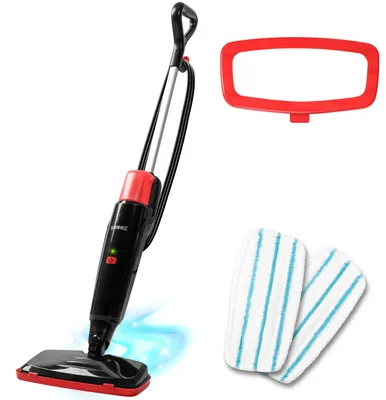 Produktbild von Duronic STM15 BK Dampfreiniger, Dampfmopp mit 500 ml Wassertank, Dampfmop für Böden, Dampf Bodenreiniger mit 7m langem Kabel, Steam Mop Dampfbesen