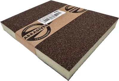 Immagine prodotto di spugna abrasiva 2 lati 120x95x10mm grana 80