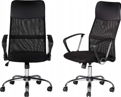 Image de Fauteuil de bureau pivotant ventilé / Noir / MESH 23236