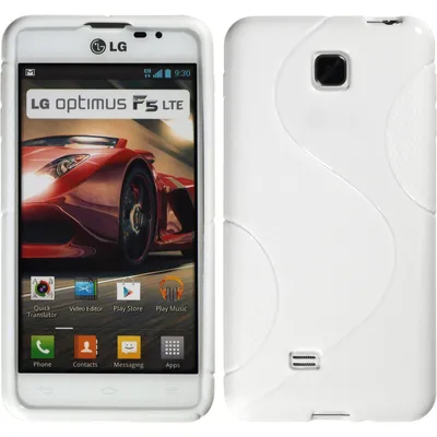 Produktbild von PhoneNatic Case kompatibel mit LG Optimus F5 - weiß Silikon Hülle S-Style + 2 Schutzfolien