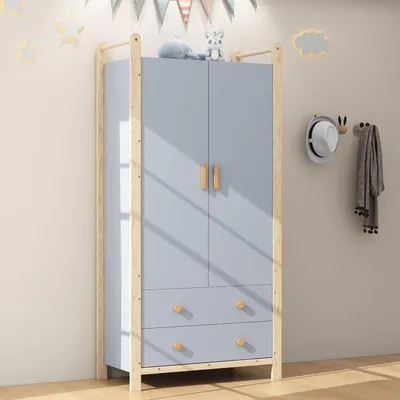 Produktbild von Kinderkleiderschrank mit 2 Türen