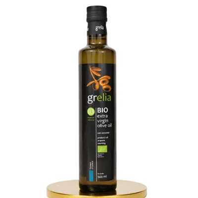 Zdjęcie produktu dla Oliwa z oliwek Extra Virgin Grelia0,3% Koroneiki 500 ml